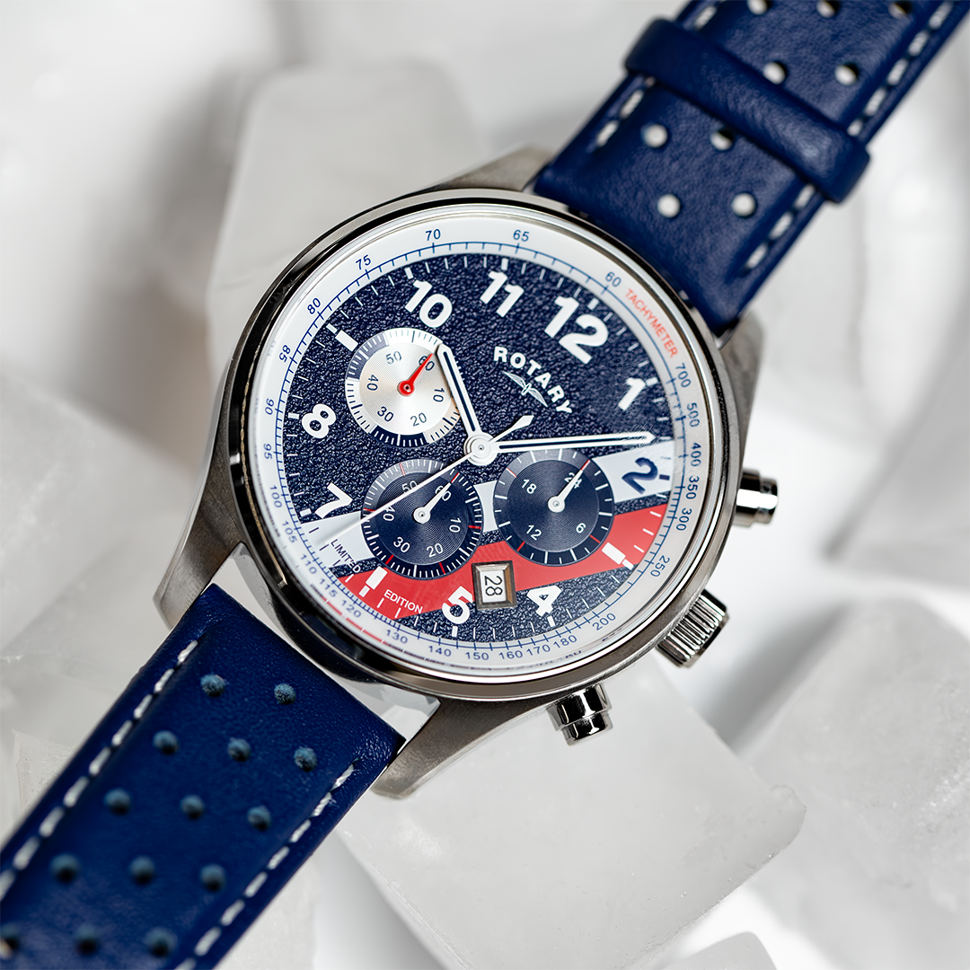 Rotary Chronograph 1977 cooler watch picture on ice cubes