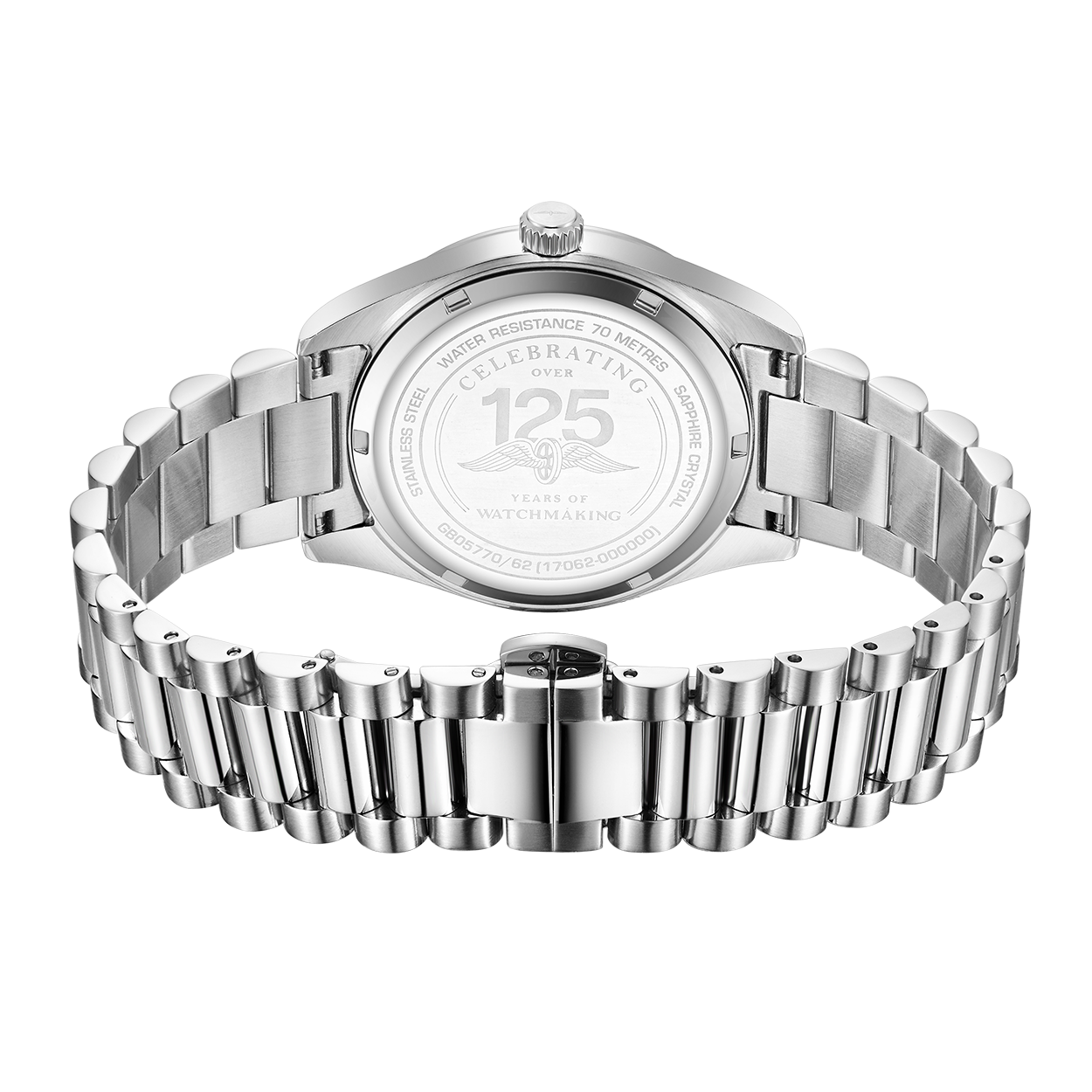 rotary stainless steel watch with stainless steel bracelet