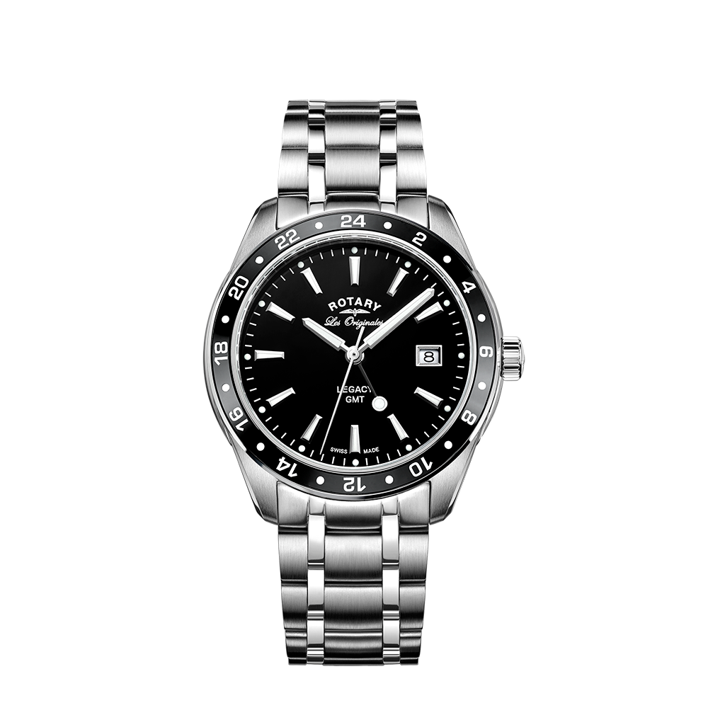 Rotary Swiss Legacy GMT Watch - GB90172/04