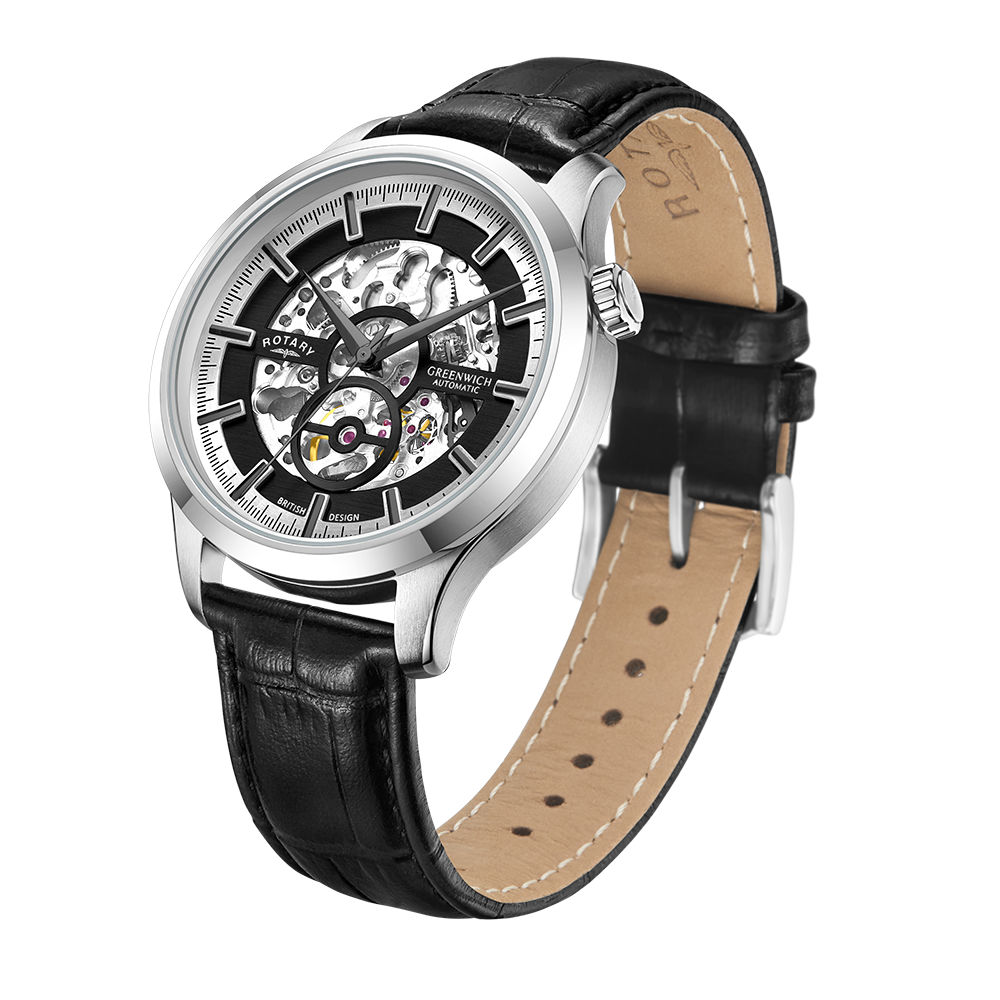 Rotary Greenwich Skeleton Automatic  Watch - GS02945/87