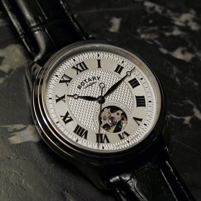 Rotary Dress Skeleton Automatic Watch - GS05365/70