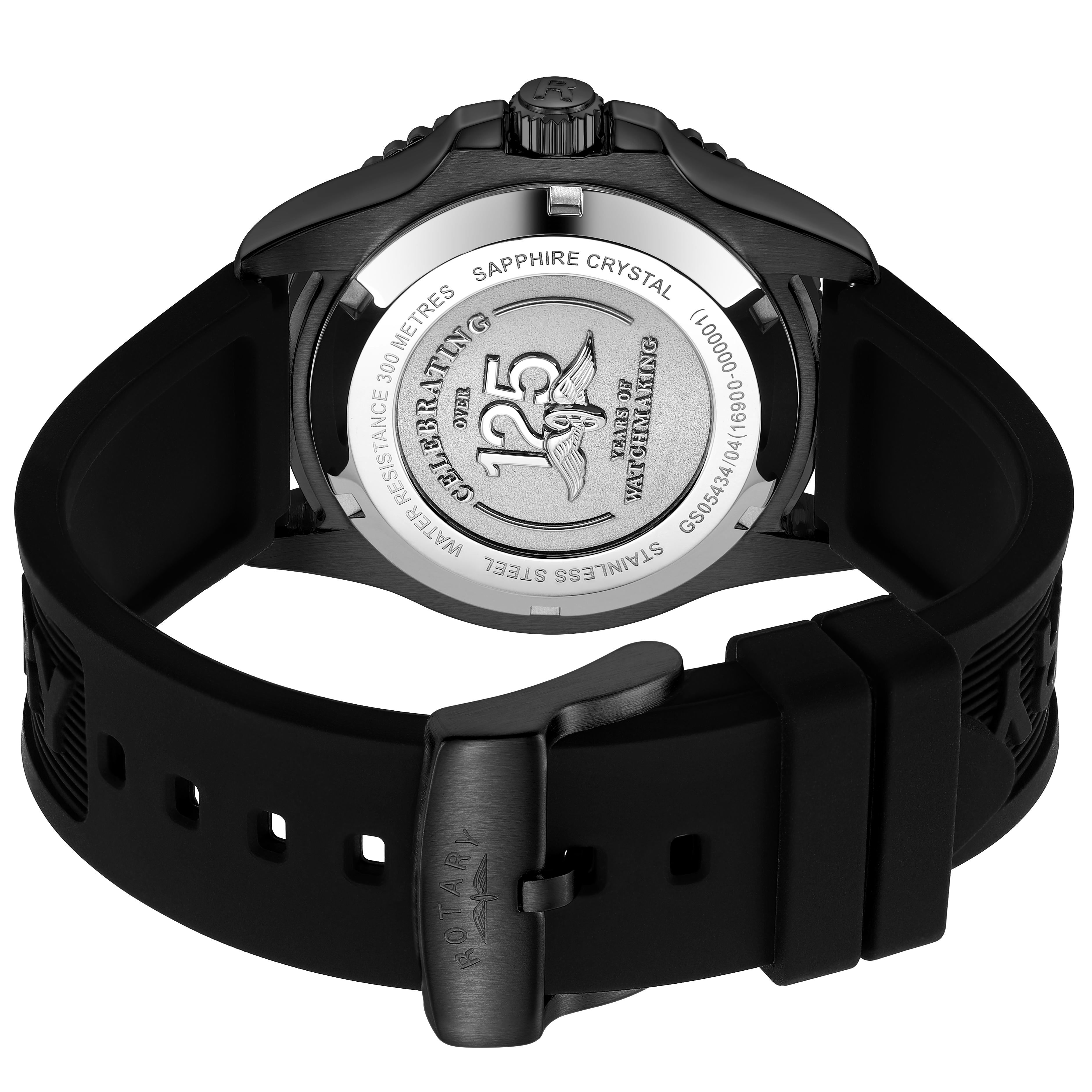Rotary Seamatic Strap Black Edition Automatic Watch - GS05434/04