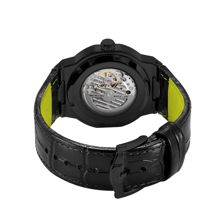 rotary regent special edition watch with an automatic movement and exhibition caseback