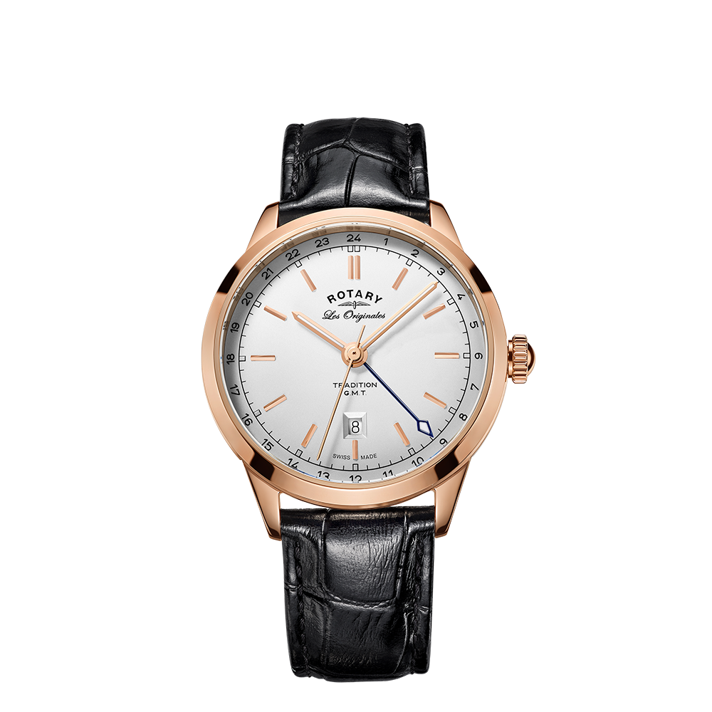 Rotary Swiss Tradition GMT Watch - GS90183/02