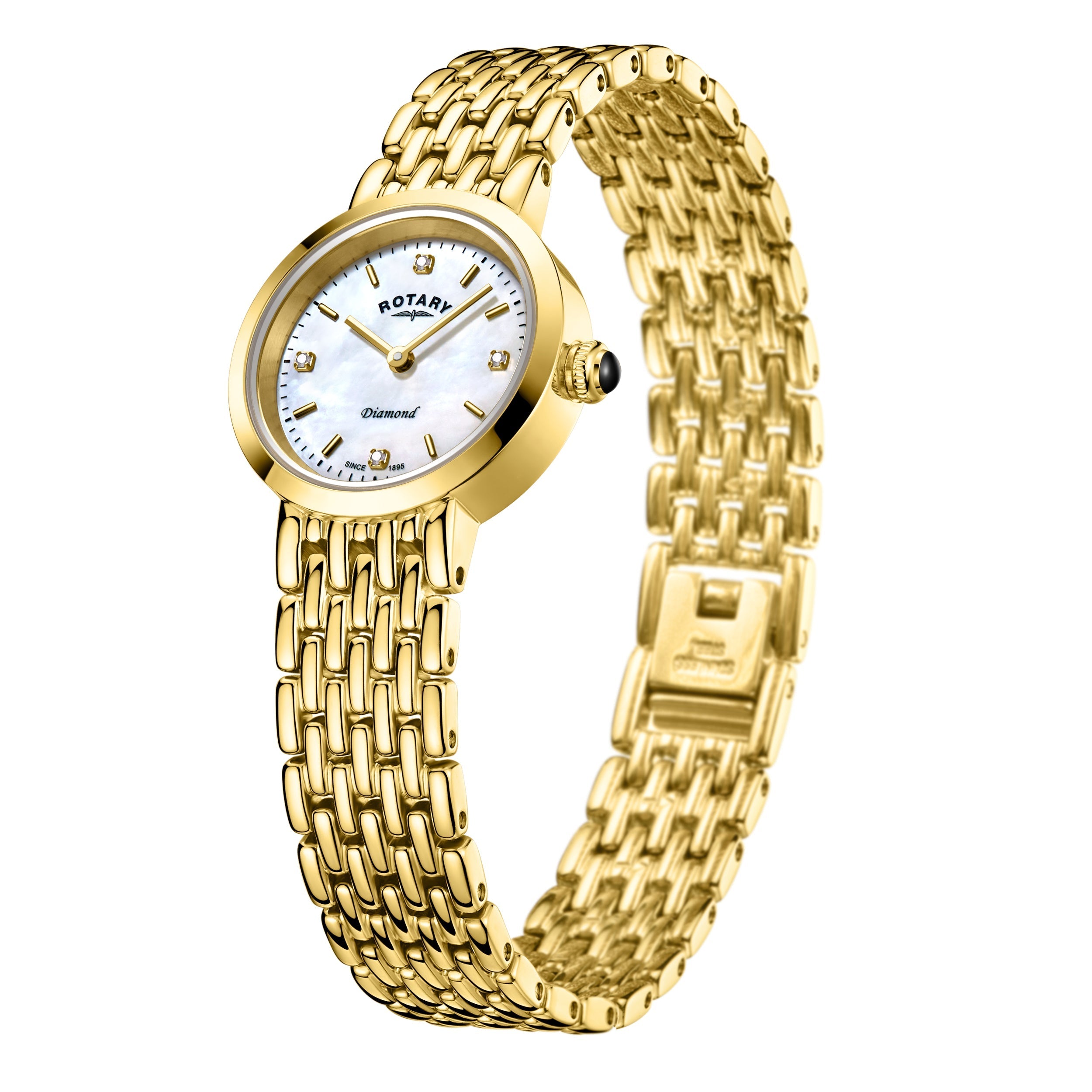 Rotary Traditional Diamond Set Watch - LB00900/41/D
