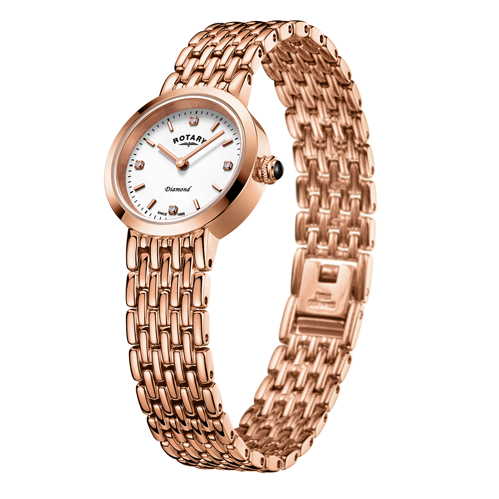 Rotary Traditional Diamond Set Watch - LB00901/70/D