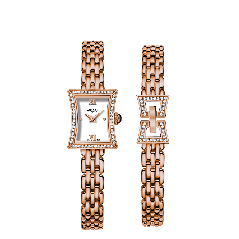 Rotary Ladies Bracelet Set Watch - LB05059/02/SET