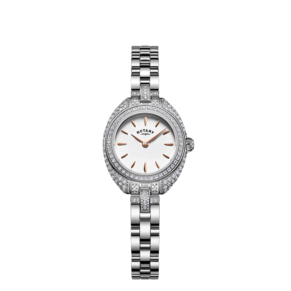 Rotary Petite Crystal Set Watch - LB05087/02