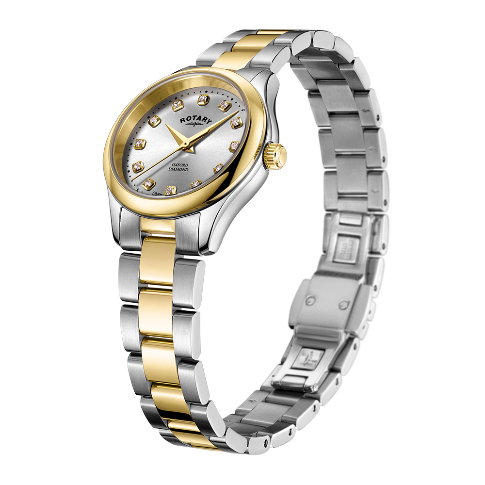 Rotary Contemporary Diamond Set Watch - LB05093/44/D