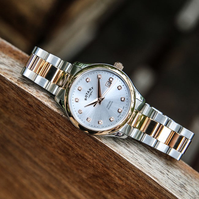 Rotary Contemporary Diamond Set Watch - LB05094/70/D