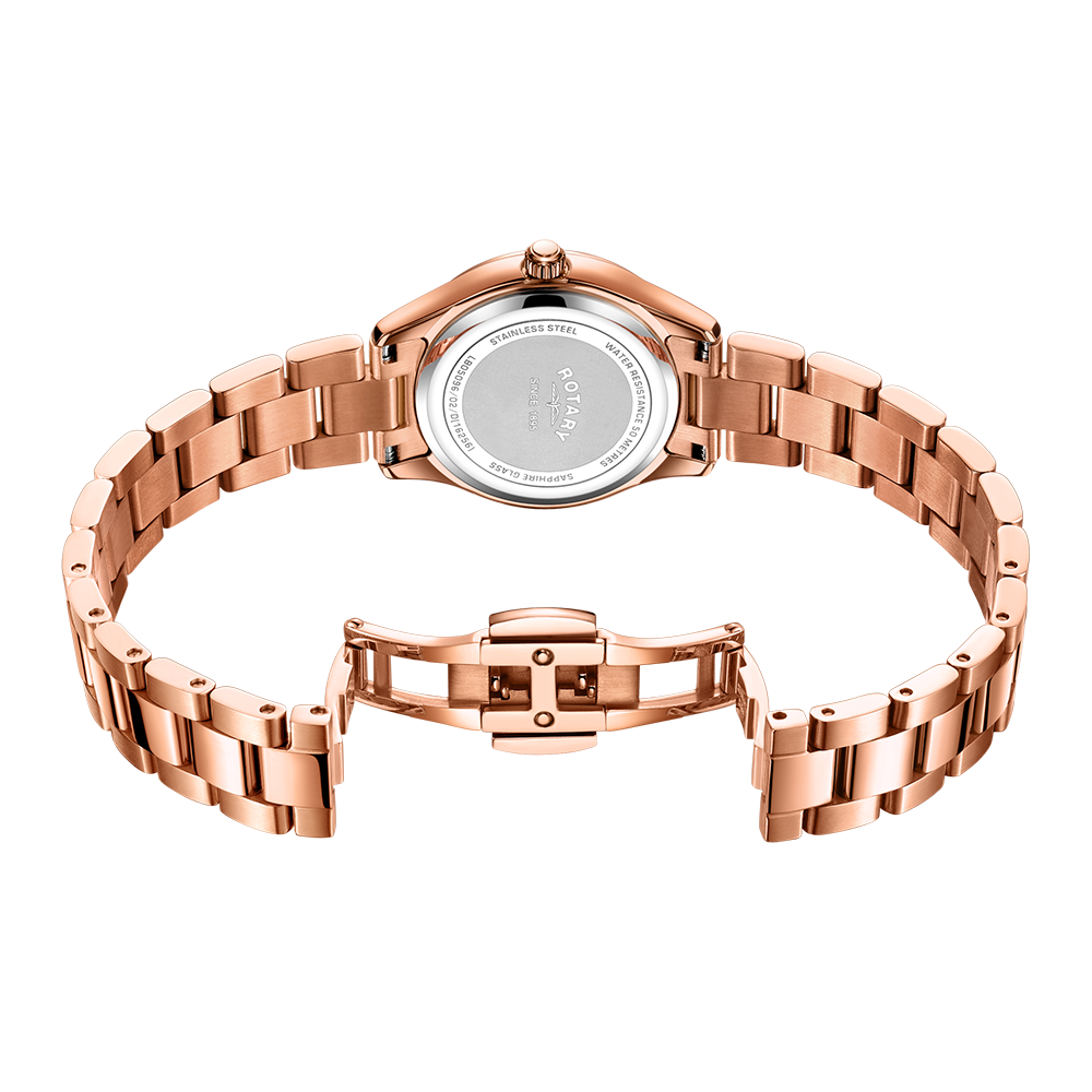 Rotary Contemporary Diamond Set Watch - LB05096/02/D