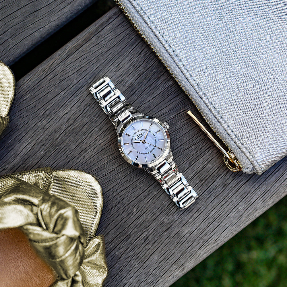 Rotary Contemporary Crystal Set Watch - LB05375/07