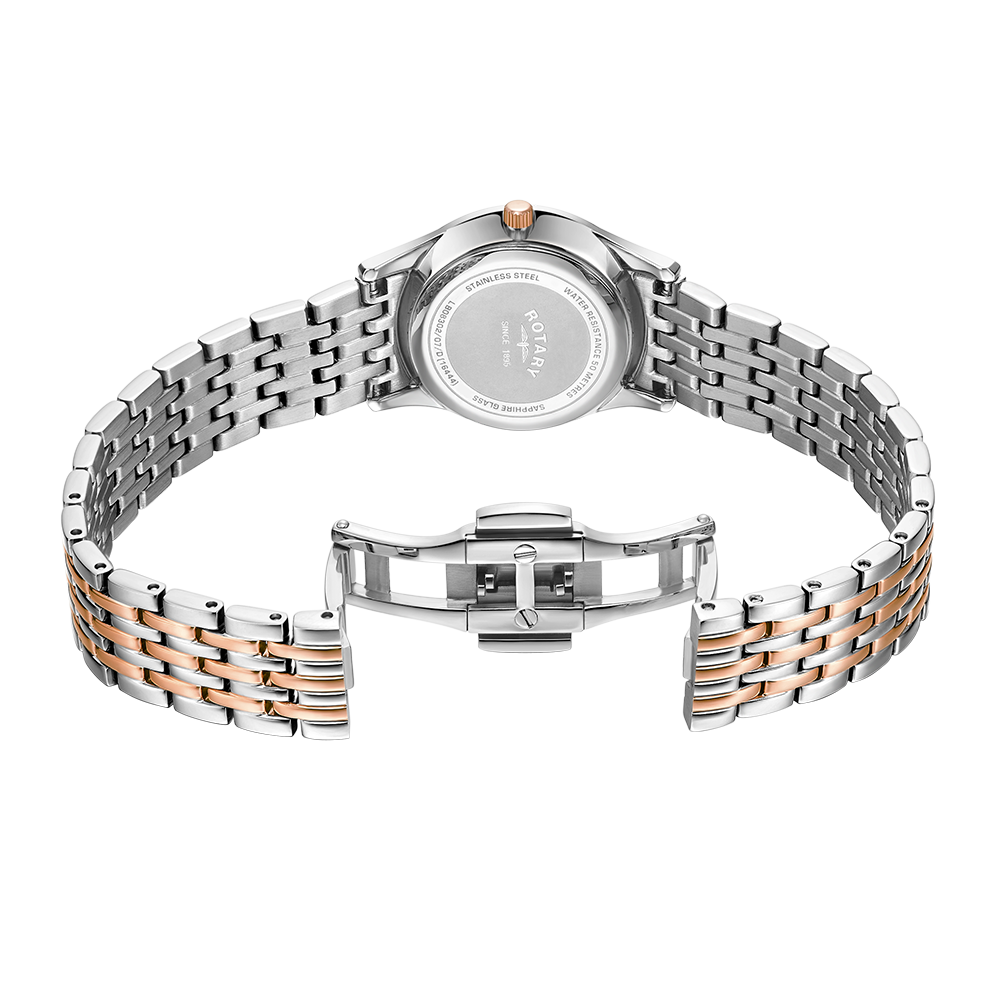 Rotary Ultra Slim Diamond Set Watch - LB08302/07/D