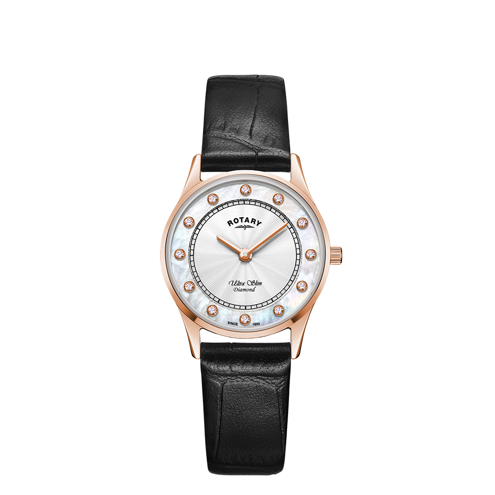 Rotary Ultra Slim Diamond Set Watch - LS08304/41/D