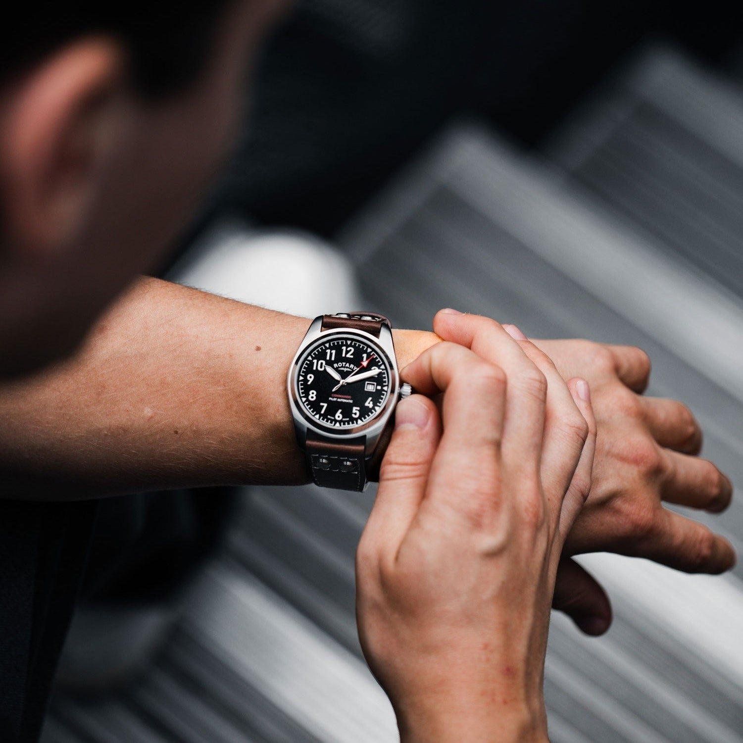 Rotary RW 1895 Pilot Automatic Watch - GS05470/19