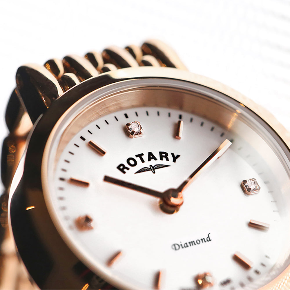 Rotary Traditional Diamond Set Watch - LB00901/70/D