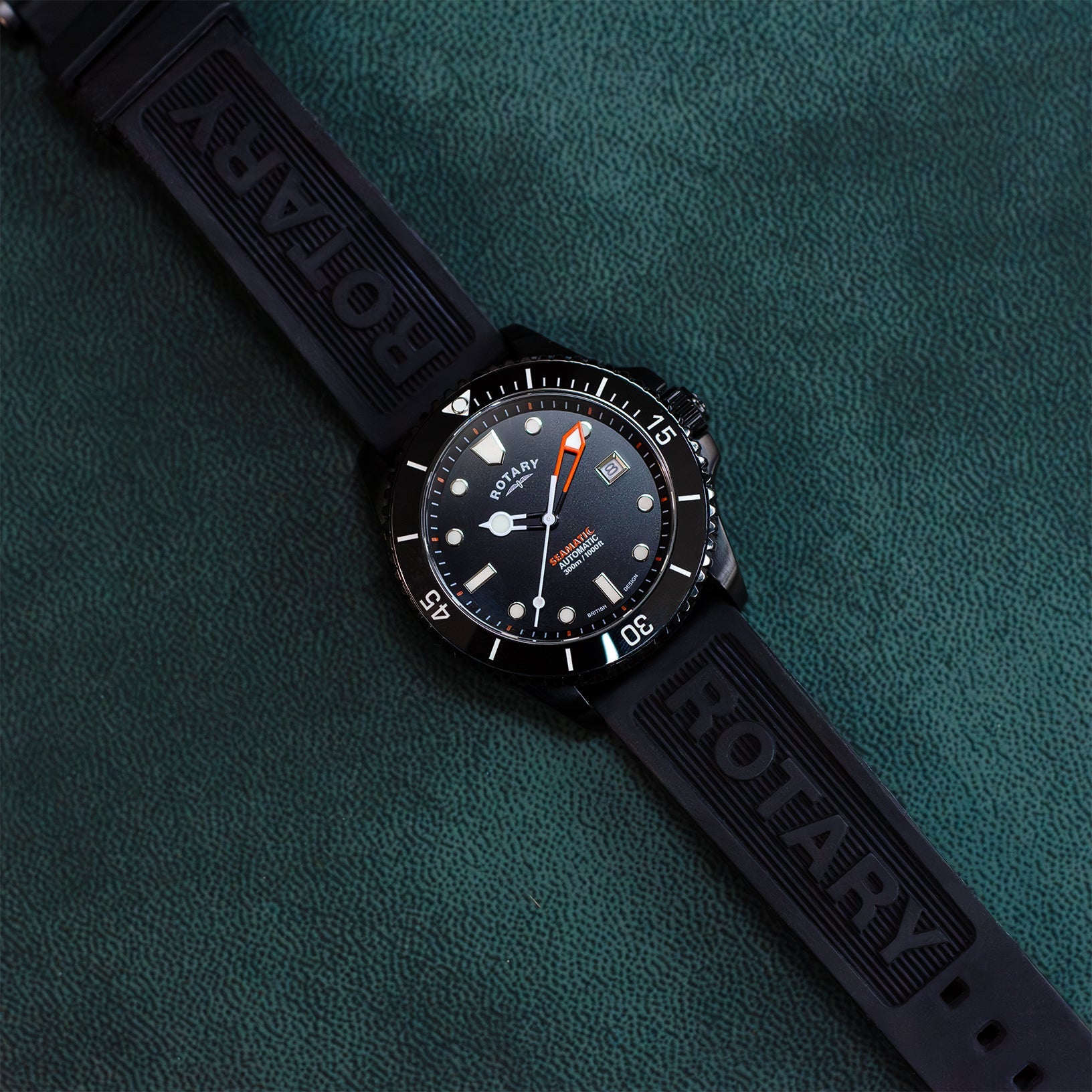 Rotary Seamatic Strap Black Edition Automatic Watch - GS05434/04